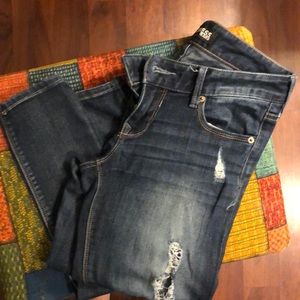 Express faded and slight ripped jeggings EXPRESS